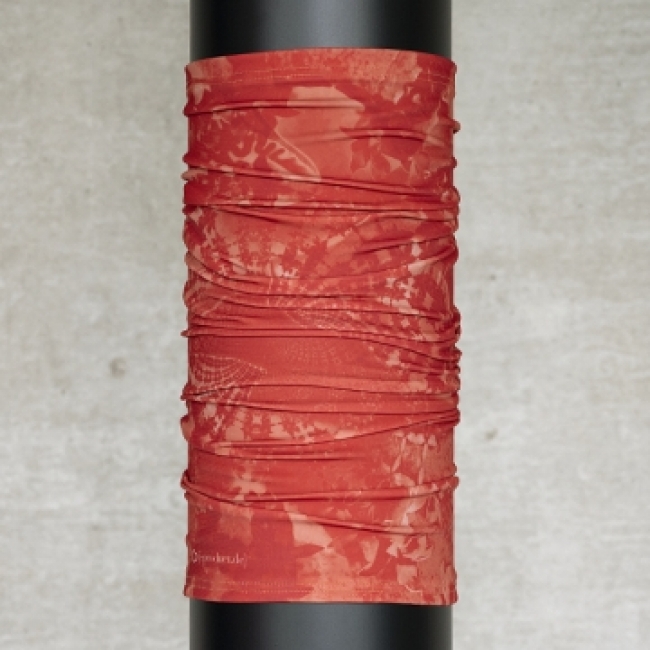Batik FLORAL Feuerrot "All Season" ANTIVIRAL